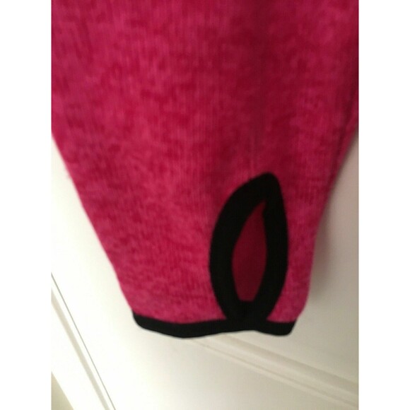 Danskin Now Women's Active Sweater Hoodie w/ Thumb Holes Size M 8-10 Pink Black - Picture 2 of 10